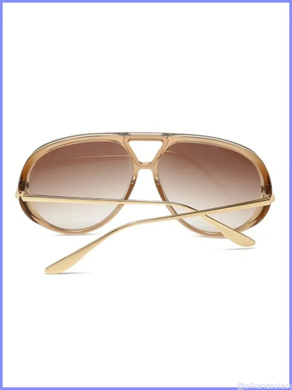 Oversized Aviator Sunglasses Shield Full Frame Gradient Lens UV400